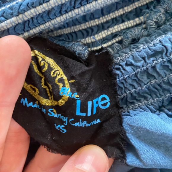 BLUE LIFE off the shoulder top XS - Picture 2 of 2